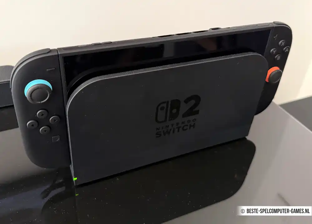 Nintendo Switch 2 in het dock